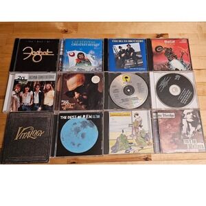 Classic Rock CD Lot 12pc Foghat Cat Stevens Billy Joel Pearl Jam REM Santana BTO